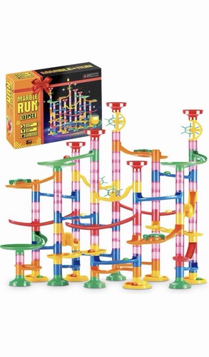 Marble run 133 - 133-piece, plastic