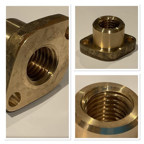 Bronze imperial tailstock nut - bronze,