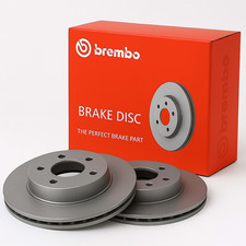 BREMBO 2x Brake Discs Vented