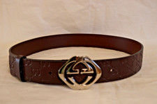 Gucci Men's New belt Brown gucci Monogram size 90 cm 36 inch