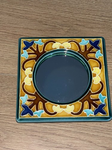 Vintage spanish ceramic tile - spanish,
