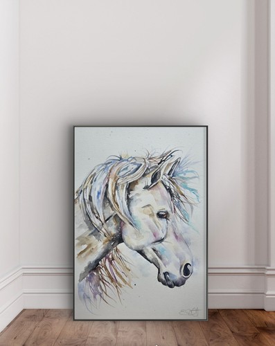 Original horse watercolour - original,