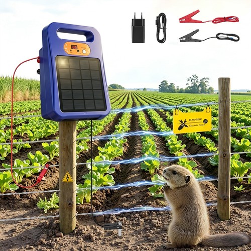 Solar electric fence energiser - electric,
