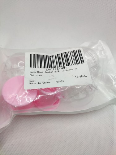 Mini gumball machine toy - 3x,