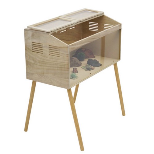 Wooden large vivarium snake - wooden,