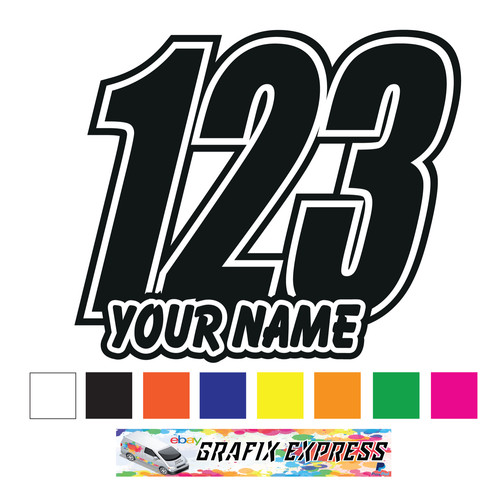 Custom race numbers and - x,