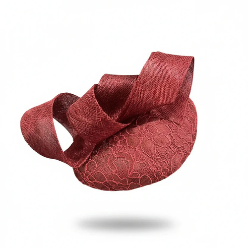 Round pillbox bow - bow, sinamay