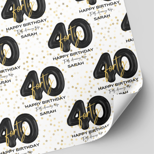 Personalised 40th birthday - 40th,