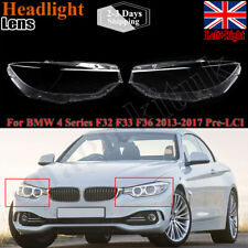 2x Headlight Headlamp Cover Transparent Lens For BMW 4 Series F32 F33 F36 13-17