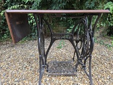 Beautifully Restored Antique Cast Iron Singer Treadle Sewing Machine Table Base