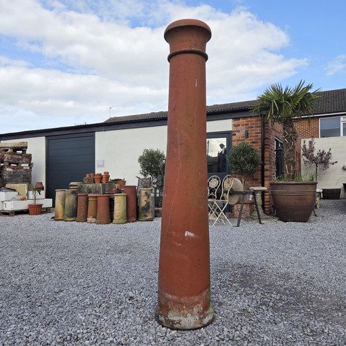 Victorian terracotta long tom - terracotta,
