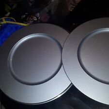 Charger Plates 13 Inch Silver Metallic metal Charger plates Set of 8