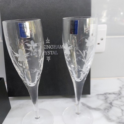 Pair rockingham crystal - pair,