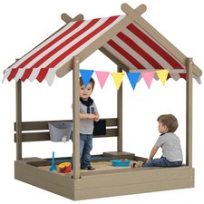 Outsunny Sand Pit with Canopy