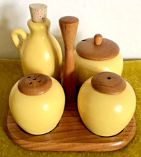 Jie Gantofta Cruet Set on Teak