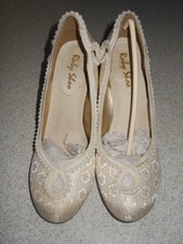 Ruby Shoo Cream/Ivory Heels