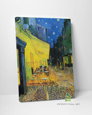 VAN GOGH Café Terrace at Night Canvas Art Oil Painting Wall Art Print Decor-D104