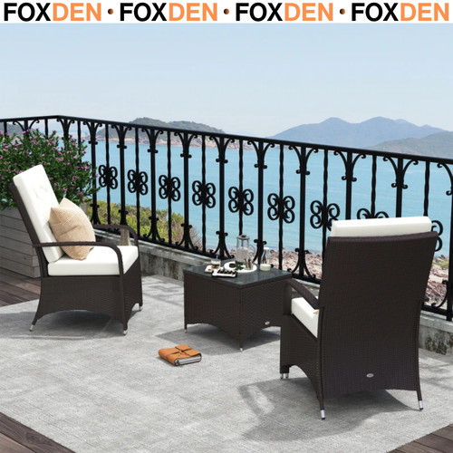 Piece rattan bistro set - rattan,