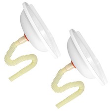  2pcs Small Wall-Hung Sink: Bathroom Triangular Plastic Basin - Space-Optimized