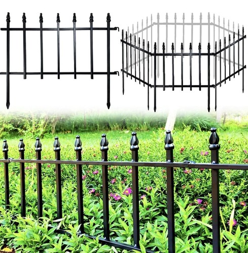 Metal decorative garden fence - metal,