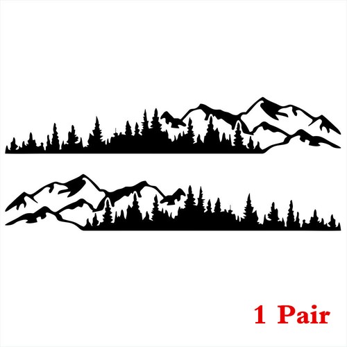 2pcs side skirt car stickers - 2pcs,
