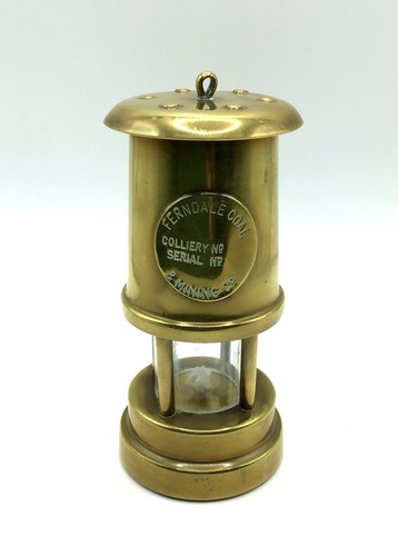 Vintage brass miners safety - brass,