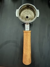 Ascaso Double Spout 58mm Espresso Portafilter - OEM - WALNUT