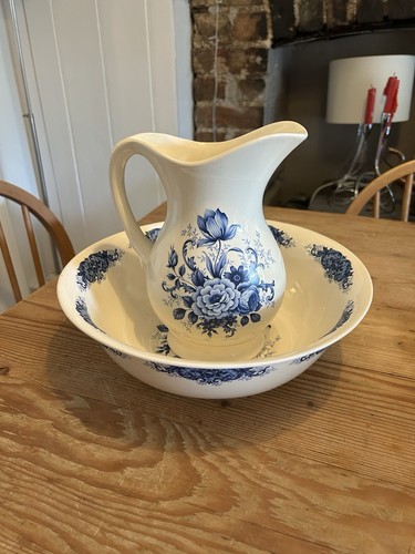 Vintage stoneware wash stand - stoneware,