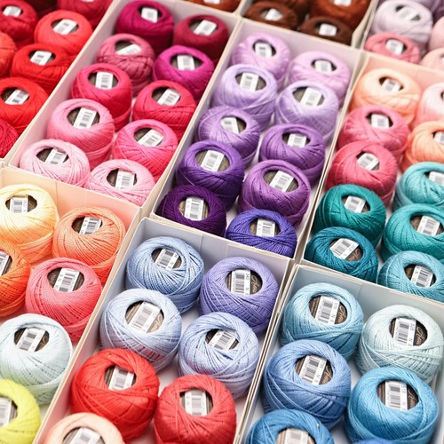 Mercerized cotton pearl thread - pearl,