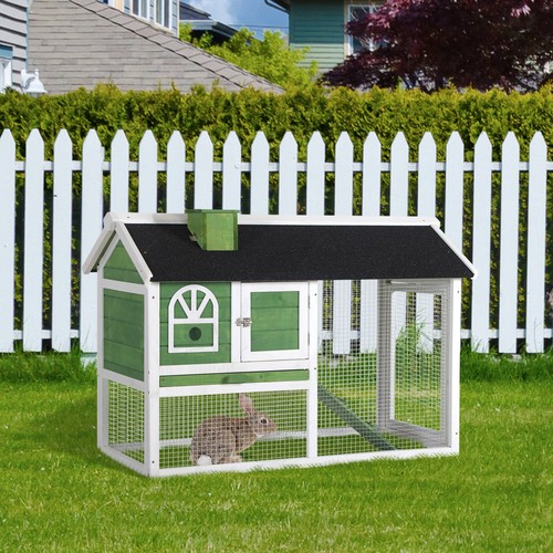 Rabbit hutch wood bunny cage - rabbit,