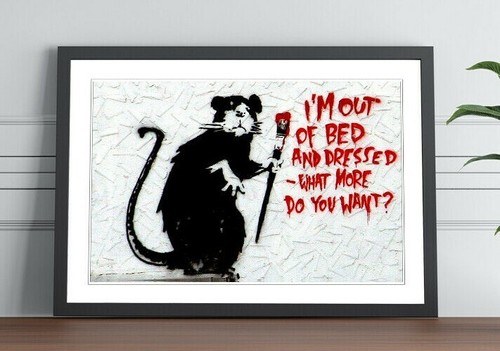 Banksy out bed - banksy, of