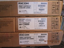 Ricoh photocopier ink cartridges MP C3000E Cyan & Magenta