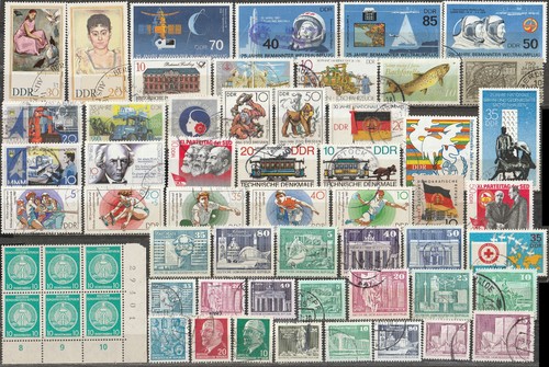 Lot stamps gdr rda - of,
