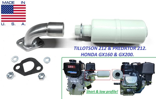 Short low profile exhaust for - short,