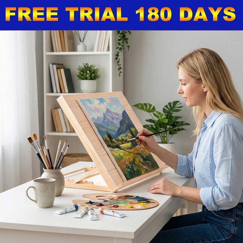 Adjustable wooden artist - wooden, &