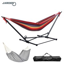 Jarder Portable Folding Hammock with Stand Carry Bag Patio Garden Beach Camping