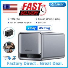 ORICO MetaCube TS200 2-Bay NAS Storage System RAID Setup Networkable Enclosure