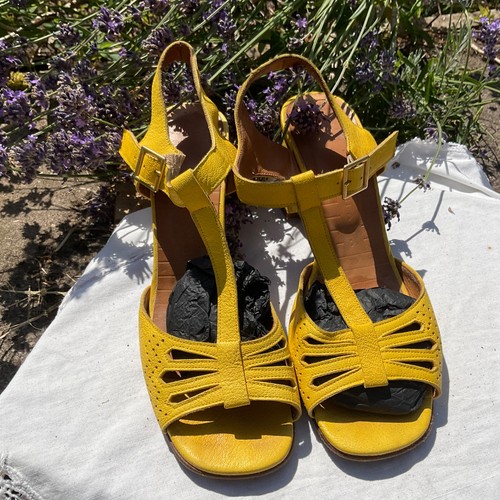 Chie mihara yellow leather - mihara,