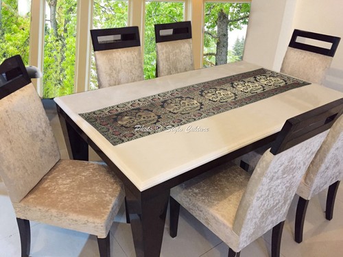 Bohemian jacquard table runner - bohemian,
