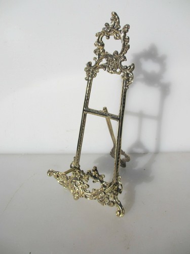 Brass easel picture stand - brass,