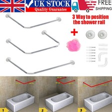 Shower Curtain Rod U & L Shape