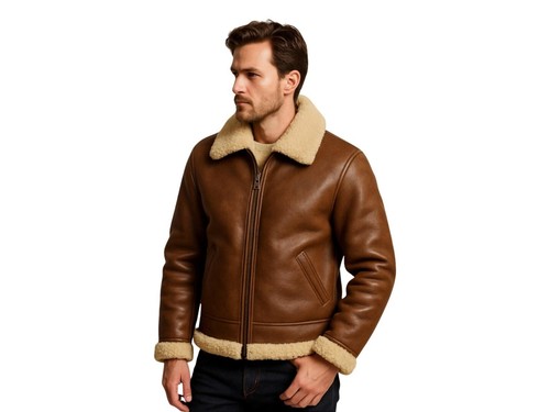 Men brown raf bomber - men's,