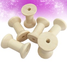 10 Pcs Large Wooden Spools