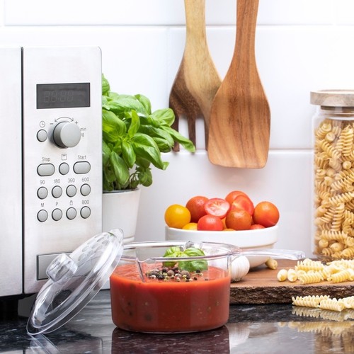 Small clear microwave saucepan - small,
