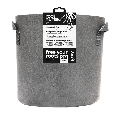 Fabric pots grey 76l - pots, grow