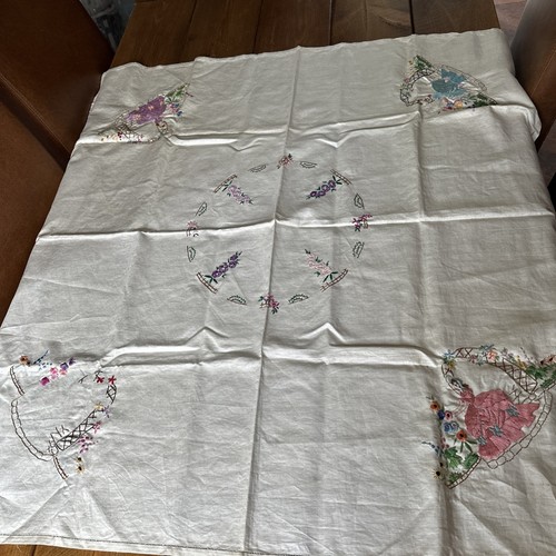 Hand embroidered linen - hand,