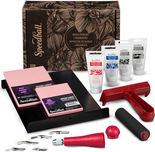 Deluxe linocut block printing - block,