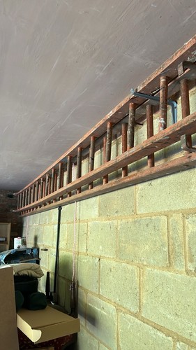 Vintage timber double - timber, ladder