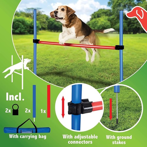 Dog obstacle pole set training - pole,