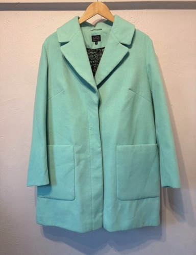 Women mint green coat - green,